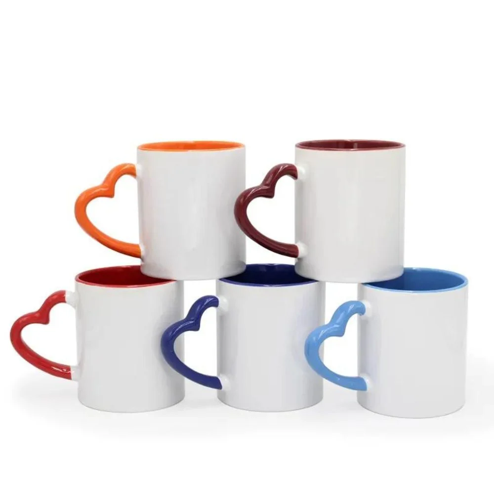 Shop Photo Printed Heart Handle Mug Online